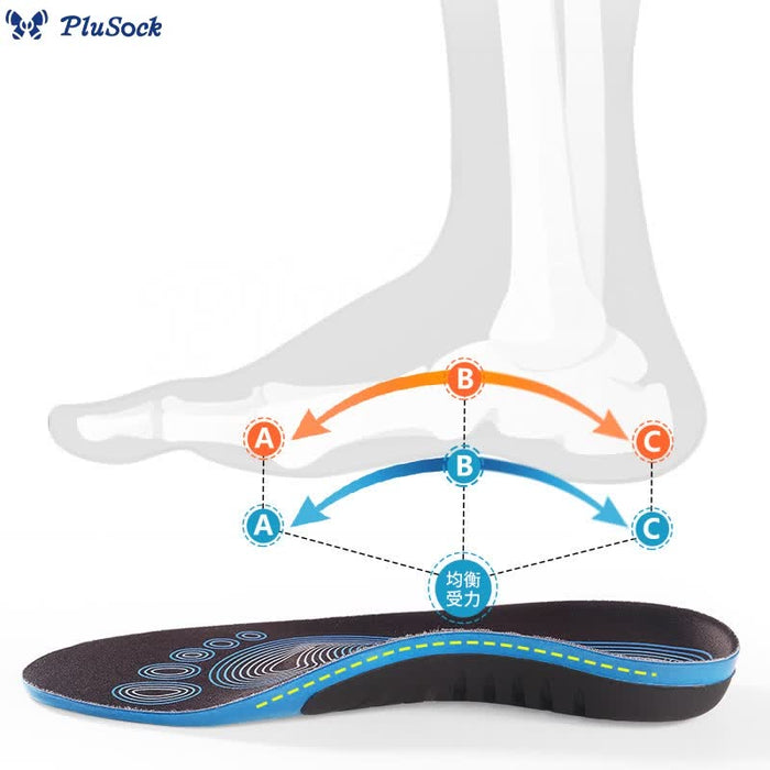 Plusock Plus Size Orthotic Comfort Shoe Insoles