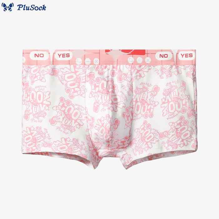 Plusock Plus Size Pink Series Boxer Briefs(4 Packs)