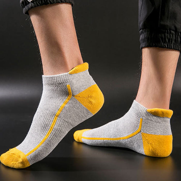 Plusock Plus Size Solid Ankle Compression Socks(5 Pairs)
