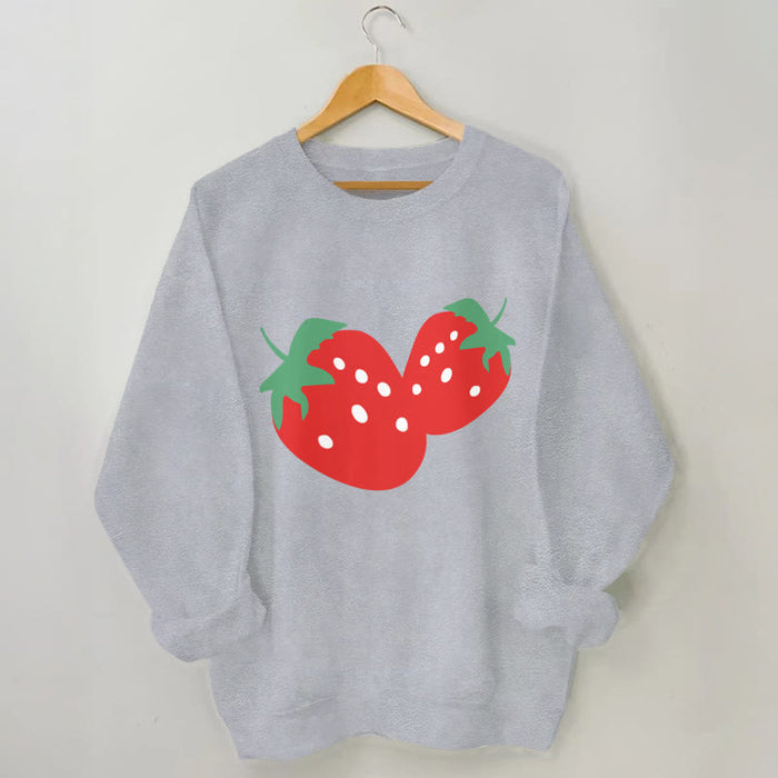 Plusock Plus Size Strawberry Sweatshirt