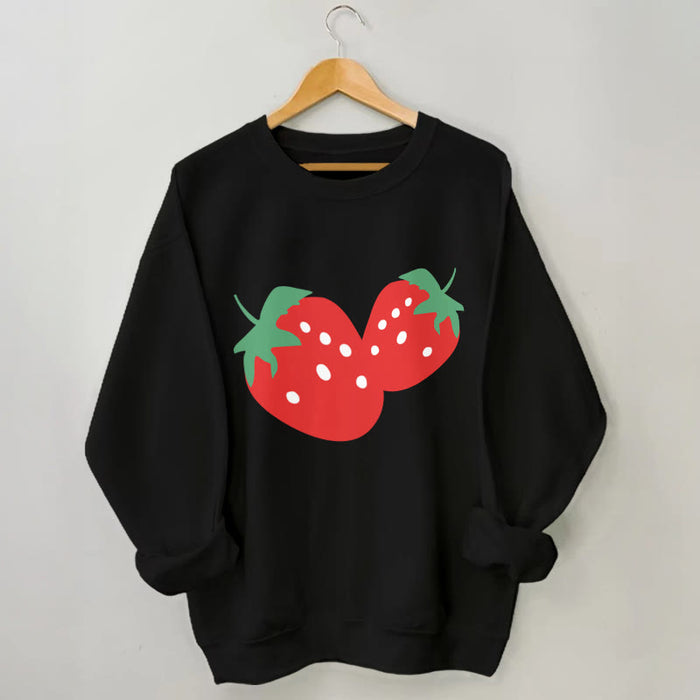 Plusock Plus Size Strawberry Sweatshirt