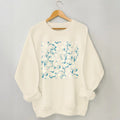 Plusock Plus Size White Daisy Sweatshirt
