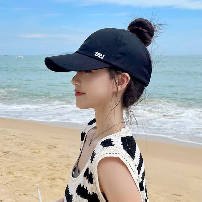 Plusock Ponytail Hole Sun Protection Baseball Cap