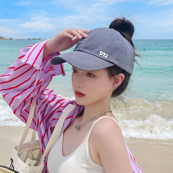 Plusock Ponytail Hole Sun Protection Baseball Cap