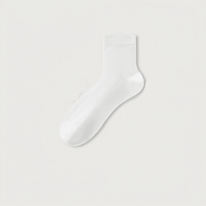 Plusock Silk Thin Quarter Socks(5 Pairs) - White - EU39-44(US5-10) - image 2