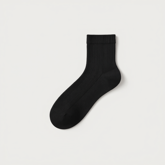 Plusock Silk Thin Quarter Socks(5 Pairs) - Navy Blue - EU39-44(US5-10) - image 3