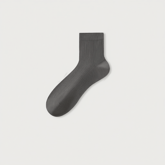 Plusock Silk Thin Quarter Socks(5 Pairs) - Grey - EU39-44(US5-10) - image 4