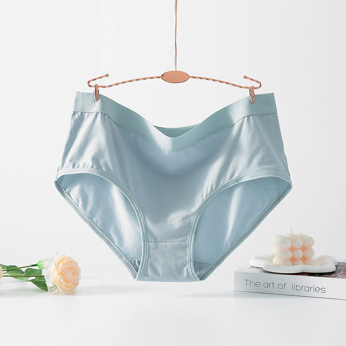 Plusock Simple High Waisted Strentch Panty(4 Packs) - Light Blue - 6XL - image 6