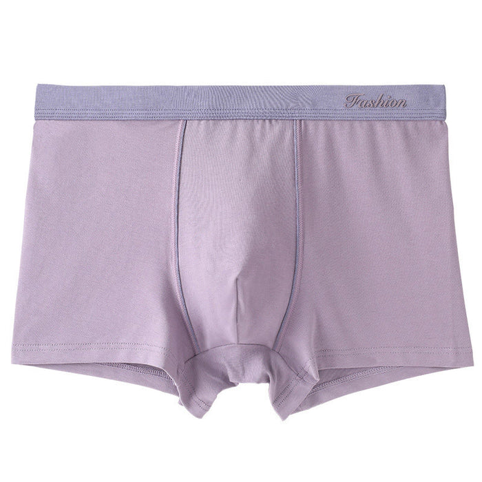 Plusock Solid Color Boxer Briefs - Light Purple - 6XL - image 6