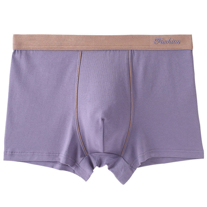 Plusock Solid Color Boxer Briefs - Purple - 6XL - image 7
