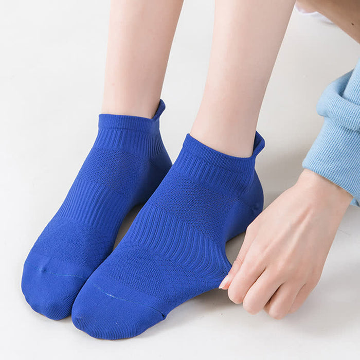 Plusock Solid Color Quick-drying Running Ankle Compression Socks(8 Pairs)