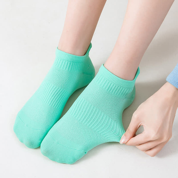 Plusock Solid Color Quick-drying Running Ankle Compression Socks(8 Pairs)
