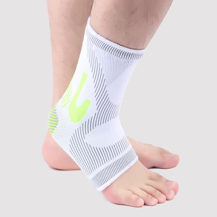 Plusock Striped Stretch Sports Knit Ankle Braces