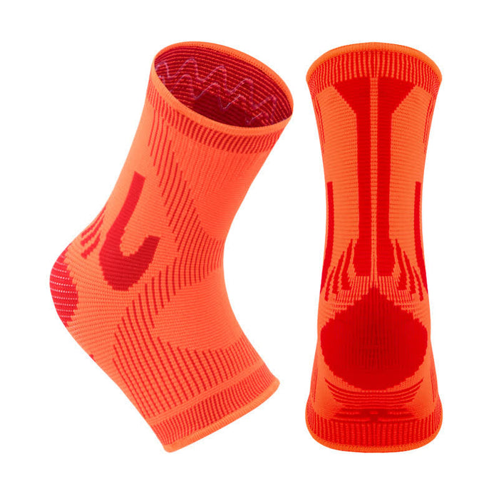 Plusock Striped Stretch Sports Knit Ankle Braces
