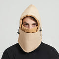 Plusock Windproof Outdoor Riding Hooded Scarf - Khaki - One Size - image 0