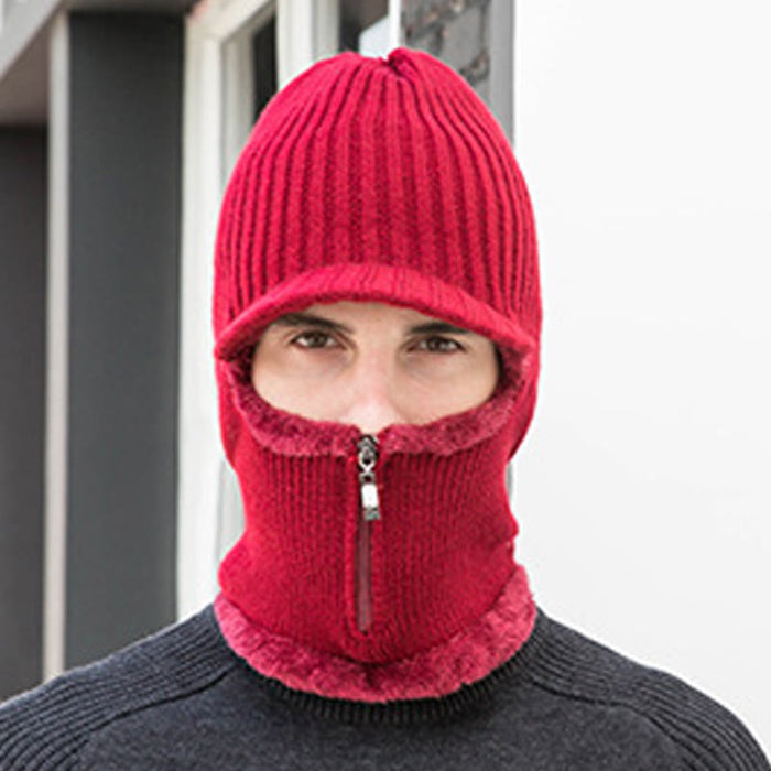 Plusock Zipper Beanie Gloves 2 In 1 Set
