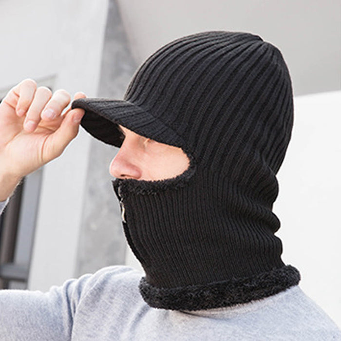 Plusock Zipper Beanie Gloves 2 In 1 Set