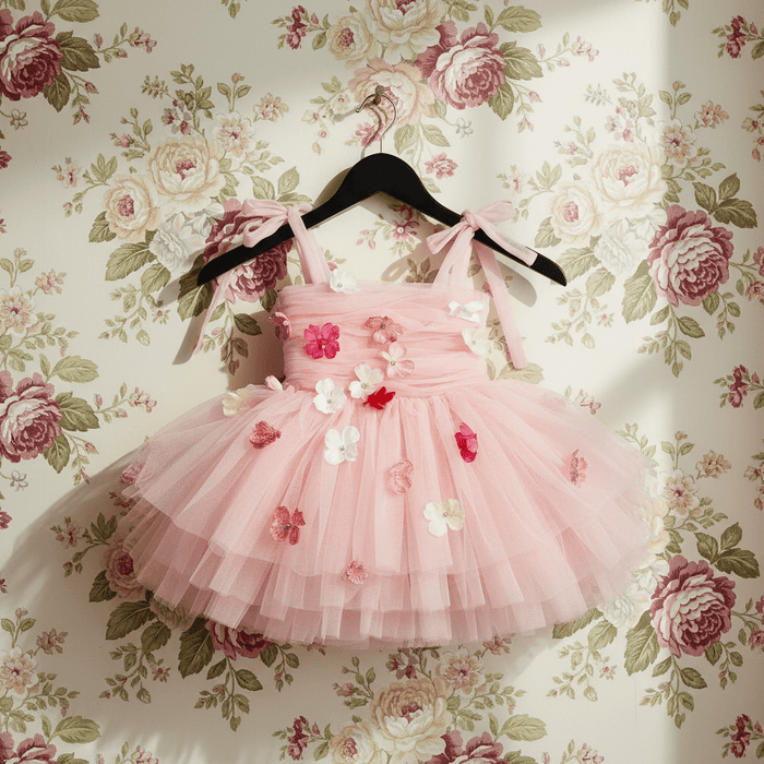 Potpourri Tulle Ballerina Dress – Dolly Pink – DOLLY by Le Petit Tom