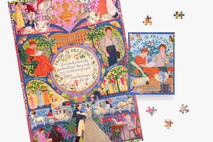 Pride & Prejudice Opening Lines puslespil med 500 brikker | Jane Austen