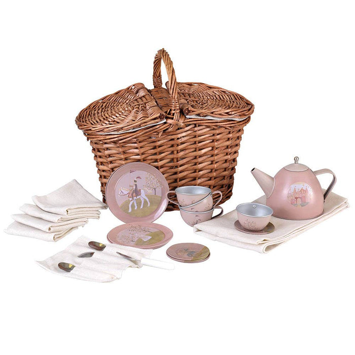 Princess Tin Tea Set In a Basket – Egmont