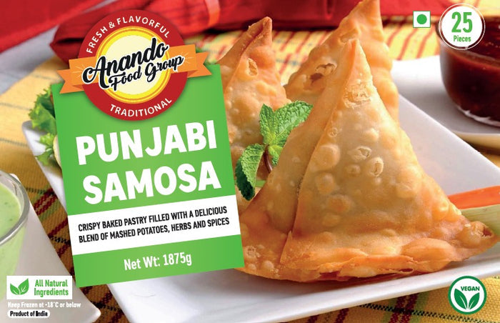 PUNJABI SAMOSA 25 PCS (RETAIL VP) 75G X 25PCS X 4 PACKS