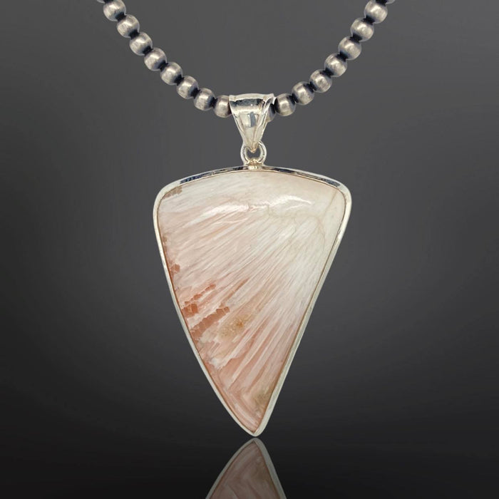 Radiating Scolecite Pendant – Sterling Silver | Ben Davis