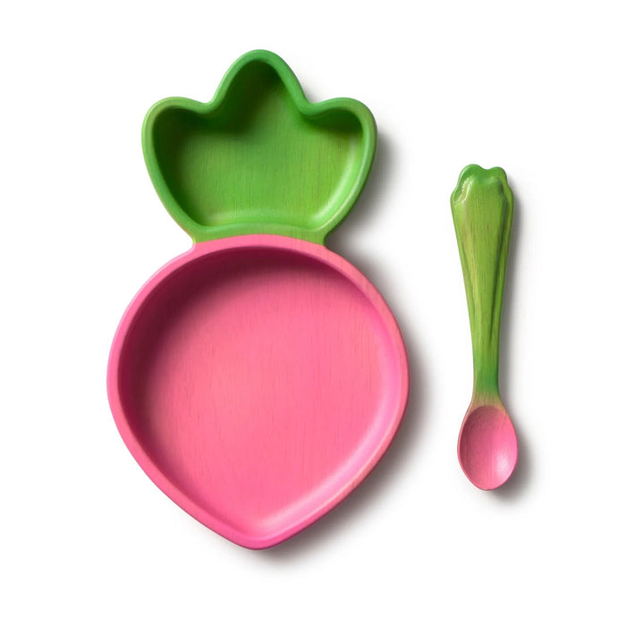 Ramona the Radish Plate & Spoon Set – Oli and Carol