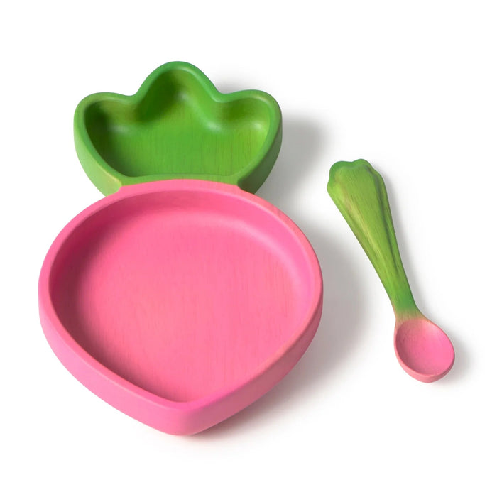 Ramona the Radish Plate & Spoon Set – Oli and Carol