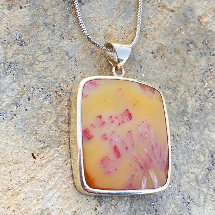 Rare Indo Tube Agate ~ Set in 925 Sterling Silver ~ Indonesia