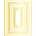Rectangle Double Border Hot Foil Plate