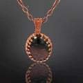 Red Moss Agate in Copper with 20" Chain