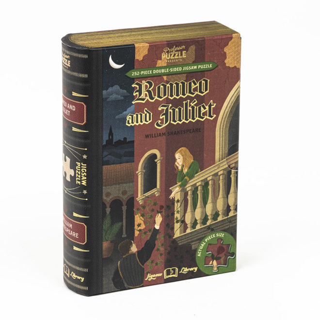 Romeo & Juliet 252 brikker bogpuslespil fra Professor Puzzle