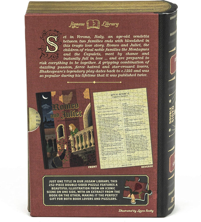 Romeo & Juliet 252 brikker bogpuslespil fra Professor Puzzle