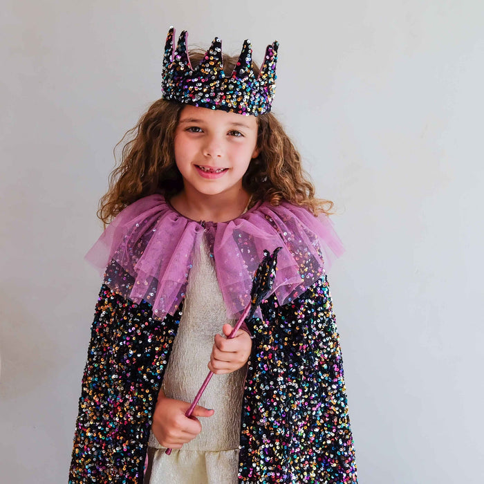 Ruffle Dazzle Sequin Cape – Mimi & Lula