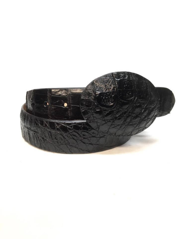 Safari  Black Crocodile Belt - Dudes Boutique