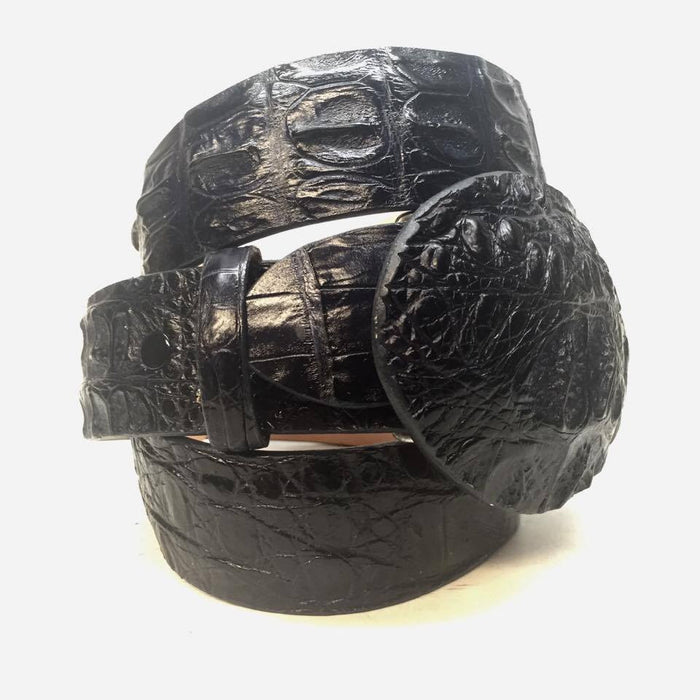 Safari Navy Crocodile Belt - Dudes Boutique