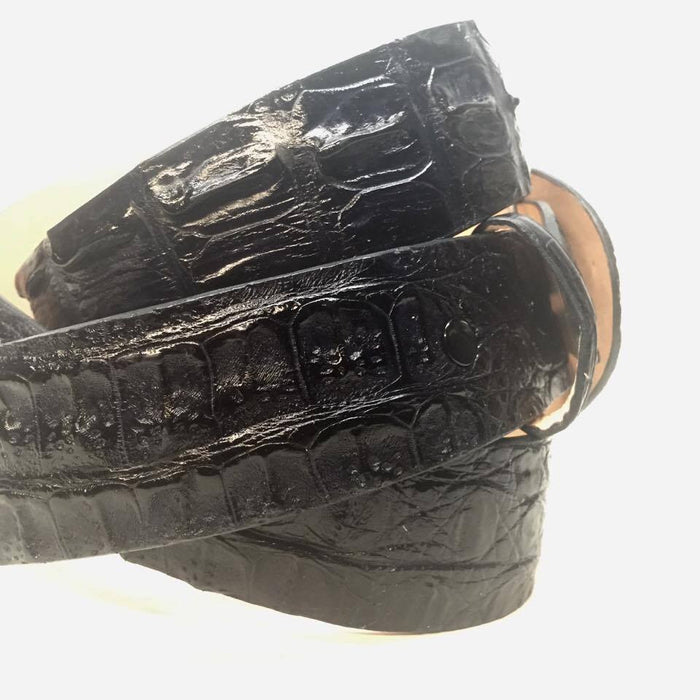 Safari Navy Crocodile Belt - Dudes Boutique