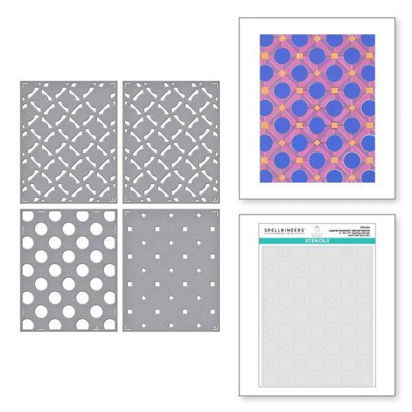 Sealed Collection - Layered Geometric Optical Stencils