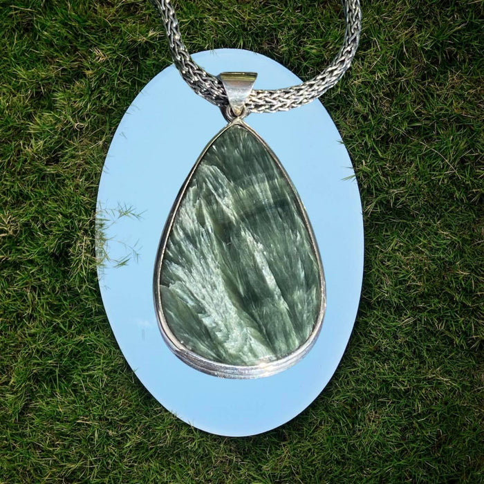 Seraphinite Angel Pendant