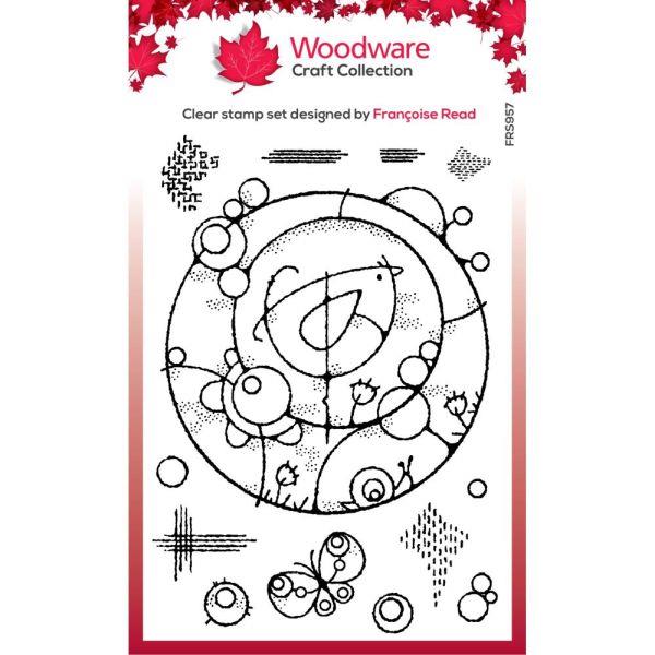 Singles Wire Bird Circle - Clear Stamps