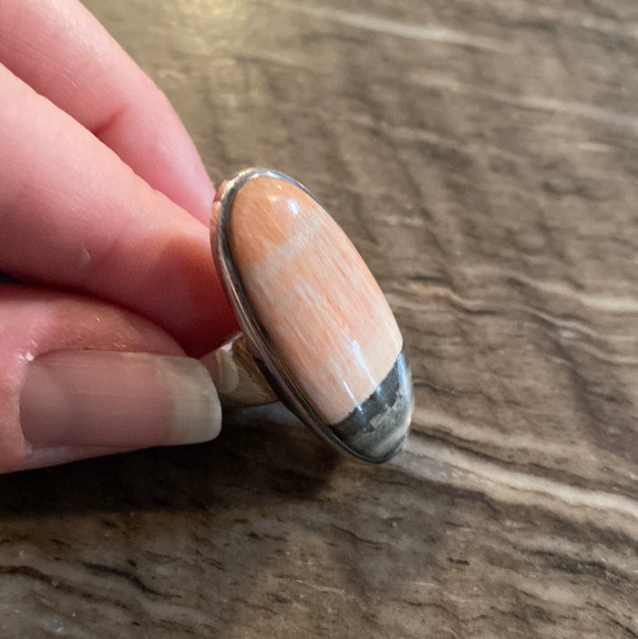 Size 10 Pink/Gray Ring
