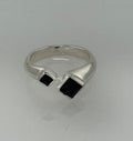 Size 8 Obsidian Black Ring