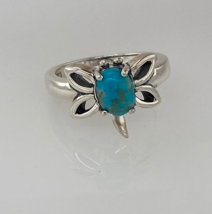 Size 8 Turquoise Fat Dragonfly