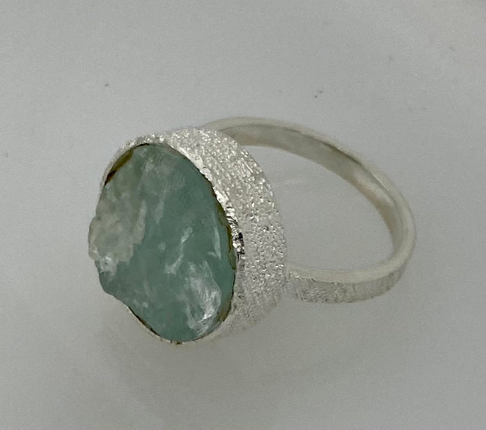 Size 9 Aquamarine Ring