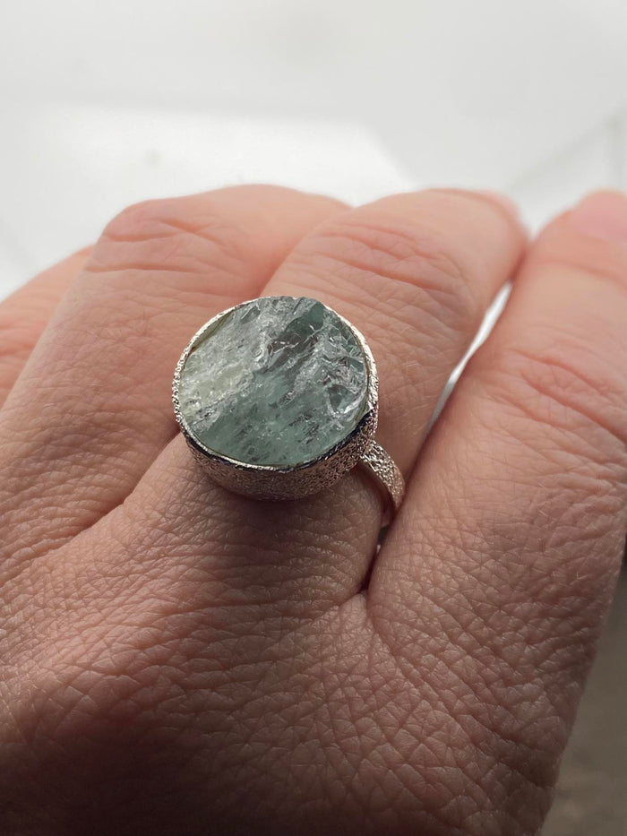 Size 9 Aquamarine Ring