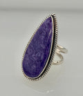 Size 9 Charoite Custom Ring