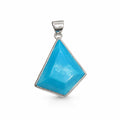 Sky Blue Old Stock Nevada Turquoise Pendant – Sterling Silver | Ben Davis Cabochon