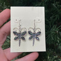 Smoky Quartz Butterfly Earrings