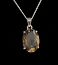 Smoky Quartz Faceted Pendant
