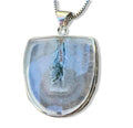 Snow Moss Agate Pendant - 925 Sterling Silver